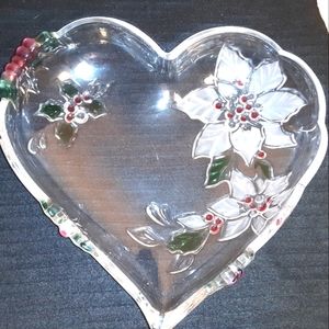 Xmas heart shaped bowl